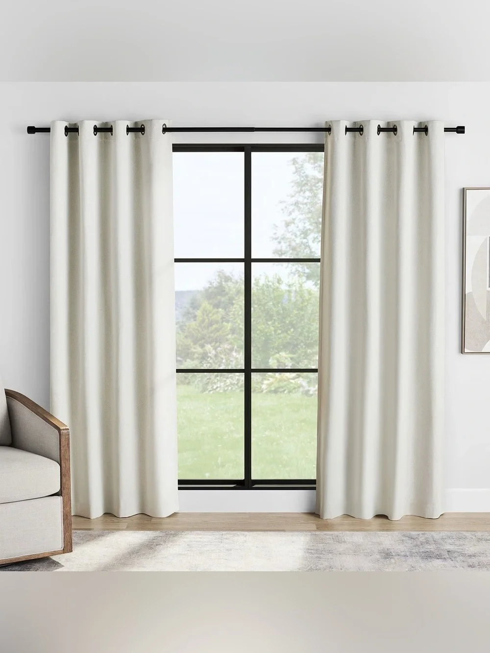 Member's Mark Blackout Beige Curtains 50x84; 6 panels available